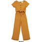 Girls (7-12) Dream Girl Ribbed Self Belt Button Jumpsuit - image 4