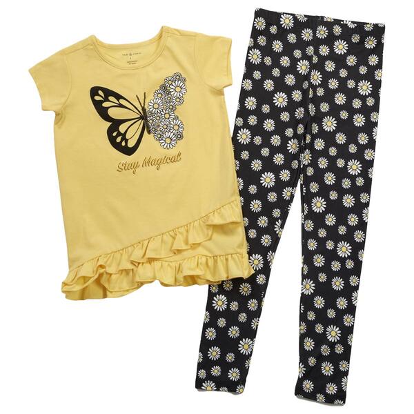 Girls &#40;4-6x&#41; Tales & Stories Magic Butterfly Tunic & Capris Set - image 