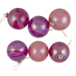 Northlight 6ct. Pink Shiny Glass Ball Christmas Ornaments - image 6
