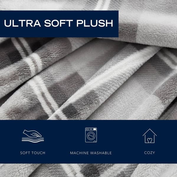Nautica Lewes Ultra Soft Plush Plush-Fleece Blanket
