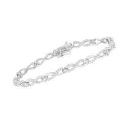 Haus of Brilliance 1.0ctw. Diamond Infinity Link Bracelet