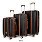 Badgley Mischka Mia 3pc. Expandable Retro Luggage Set - image 8