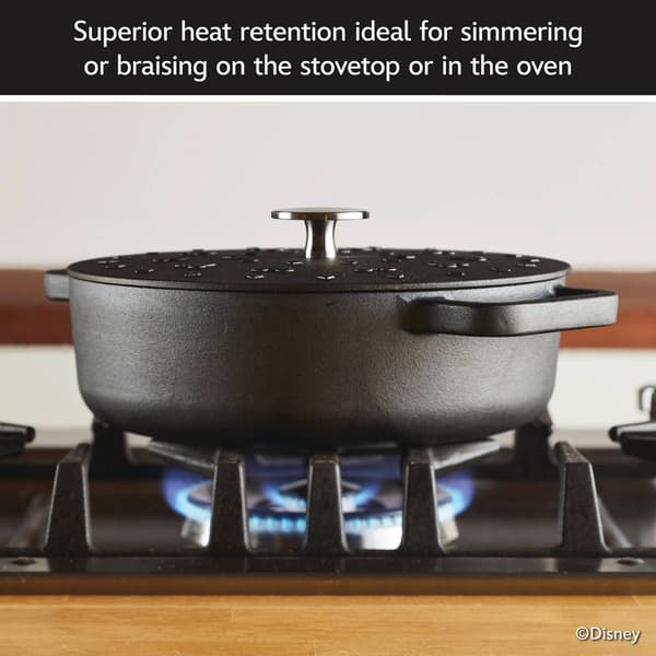 Farberware&#174; Disney Monochrome 3qt. Cast Iron Shallow Casserole