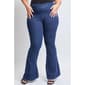 Juniors Plus YMI&#40;R&#41; High Rise V-Front Pull On Flare Jeans - image 1