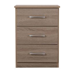 Passion Furniture Boston 3-Drawer Nightstand