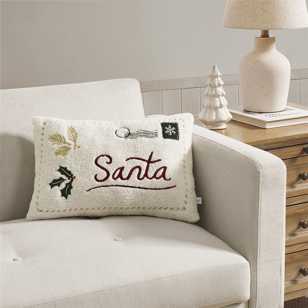 Hallmark Holiday Santa Letter Decorative Pillow - 14 x 20 - image 