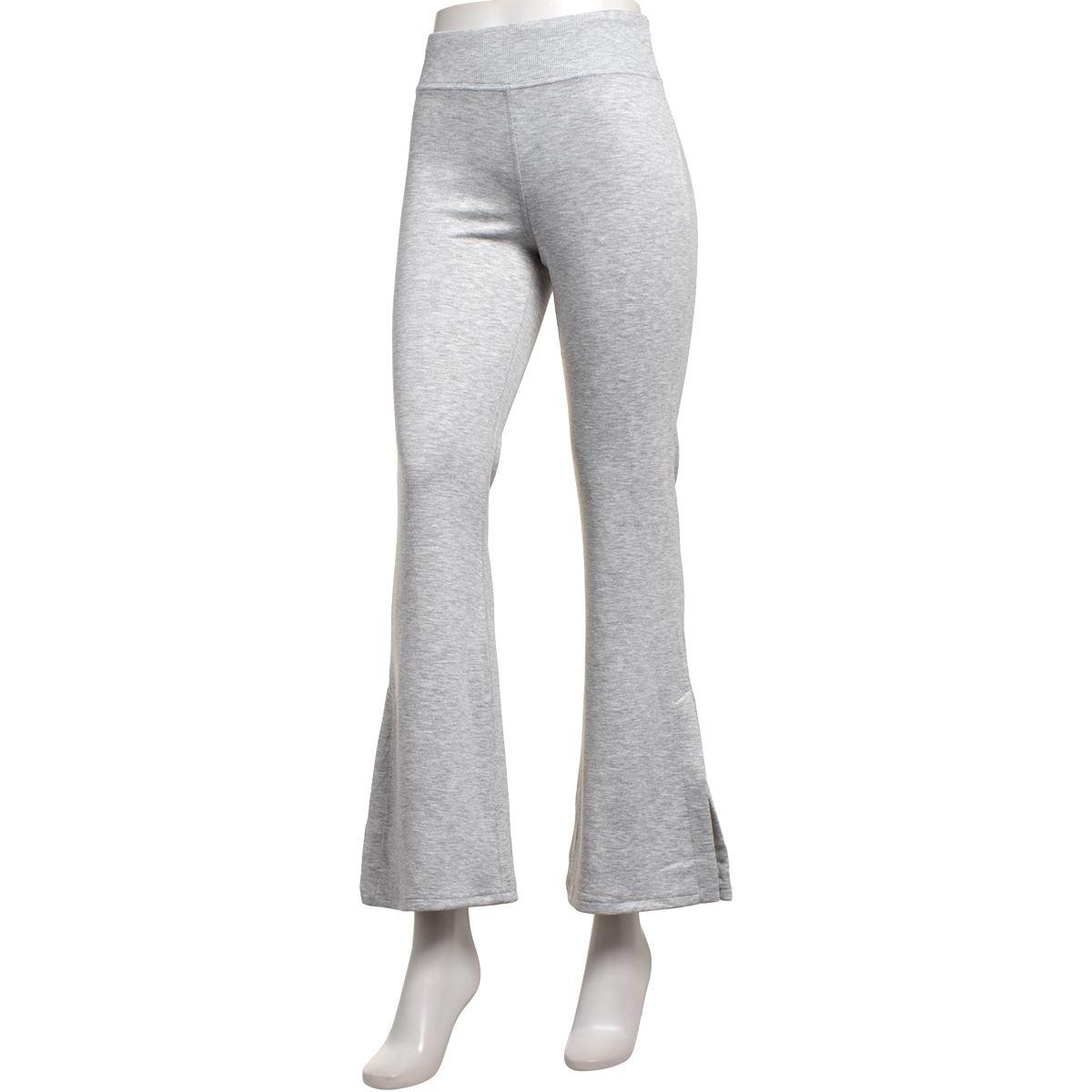 Juniors Derek Heart Scuba Rib Waist High Rise Flare Pants