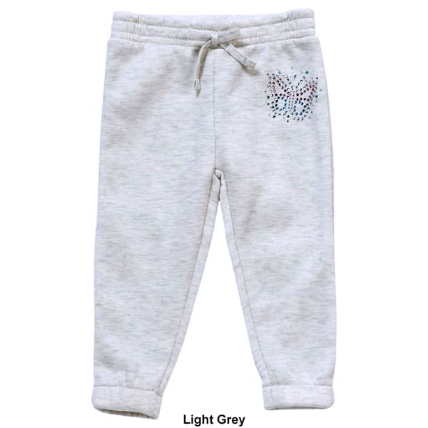 Toddler Girl Sweet Butterfly Rhinestone Butterfly Jogger Pants