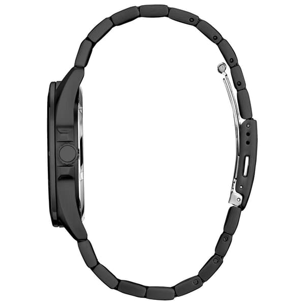 Mens Citizen&#174; Quartz Black Stainless Bracelet Watch - BI5055-51E