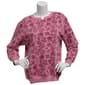 Plus Size Hasting & Smith Long Sleeve Fleece Floral Sweatshirt - image 1