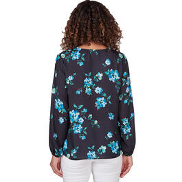 Womens Emaline St. Barths Floral Long Sleeve Blouse
