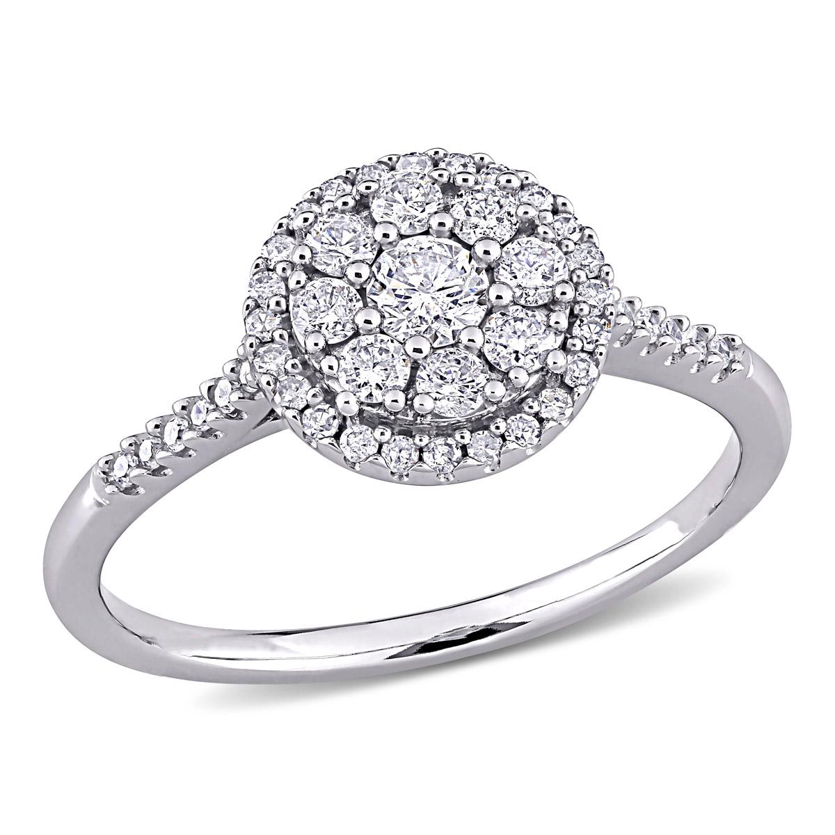 Diamond Classics™ 10kt. White Gold 1/2ctw. Diamond Round...