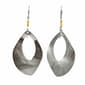 Silver Forest Hammered Texture Teardrops Earrings - image 1