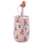 Home Essentials Reindeer Wine Tumbler with Sipper Straw - image 1