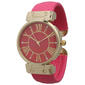 Womens Olivia Pratt Elegant Leather Watch - 14067HOTPINK - image 1