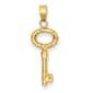 Gold Classics(tm) 14kt. Rounded Key Pendant - image 1