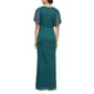 Womens SLNY Short Sleeve Glitter Mesh Gown - image 2