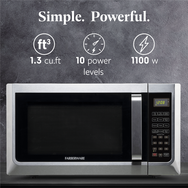 Farberware® 1.3 cu. ft. Microwave Oven with LED Light/SENSOR
