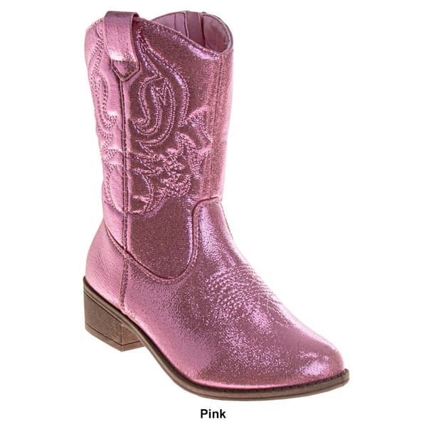 Big Girls Kensie Girl Metallic Cowgirl Boots