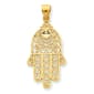Gold Classics&#40;tm&#41; 14kt. Gold Filigree Chamseh Pendant - image 1