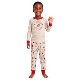 Toddlers Jaclyn Long Sleeve Feliz Navidad Winter Pajama Set