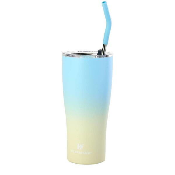 30oz. Insulated Tumbler with Straw - Ombre - image 