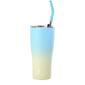 30oz. Insulated Tumbler with Straw - Ombre - image 1
