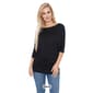 Womens White Mark Banded Dolman Center Marled Top - image 4