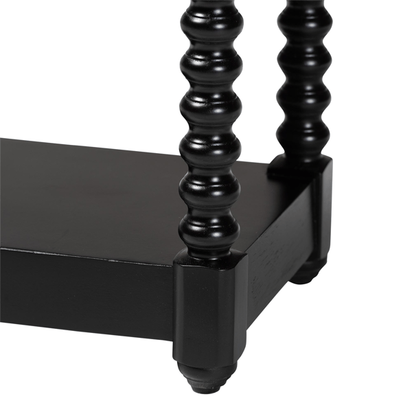 Baxton Studio Terentia Nightstand with Bobbin Legs