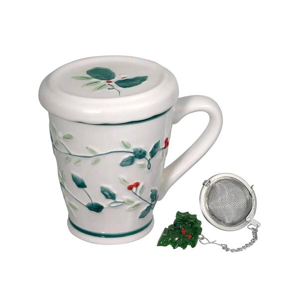 Pfaltzgraff Winterberry W/ Berry Cov Mug W/ Infuser - image 