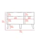 FM FURNITURE Monaco Light Oak Double Dresser - image 7