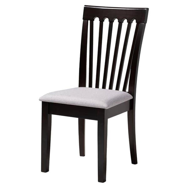 Baxton Studio Bailey Modern Dark Brown Wood 5pc. Dining Set