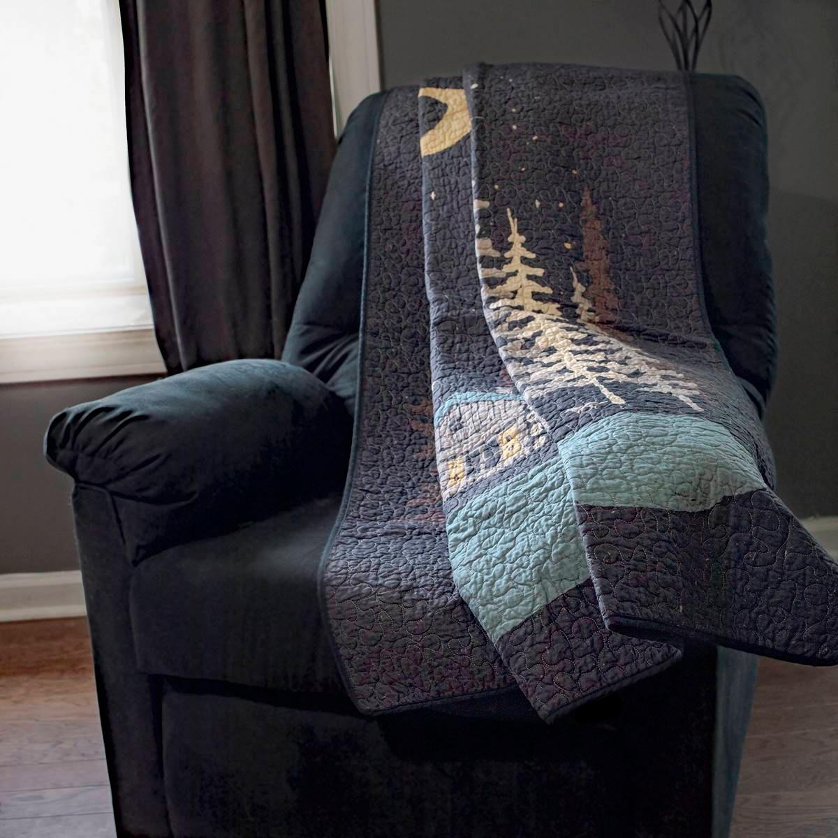 Donna Sharp Moonlit Cabin Cotton Throw Blanket