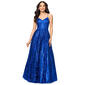 Juniors Blondie Nites Glitter Corset A-Line Dress with Pockets - image 1