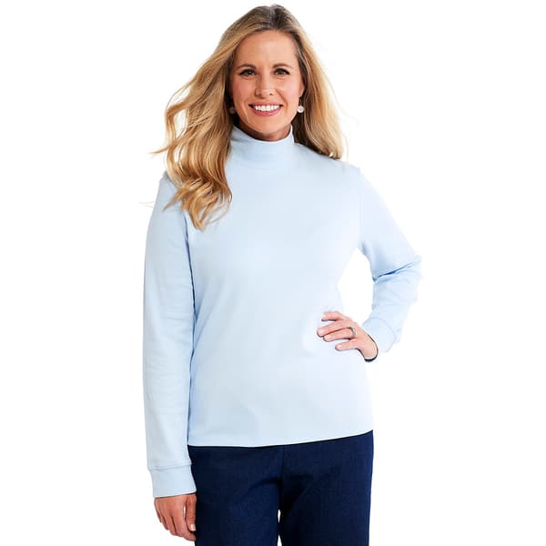 Petite Hasting & Smith Long Sleeve Mock Neck Tee - Boscov's