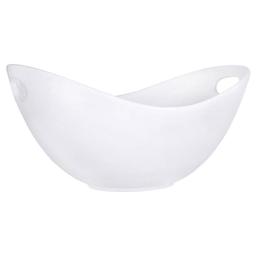 Home Essentials White 12in. Oval Serving Bowl w/ Handle