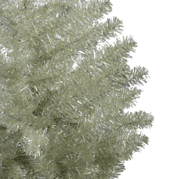 Northlight 9ft. Metallic Platinum Tinsel Christmas Tree