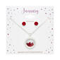 January Birthstone Shaker Necklace & Earrings Set - image 2