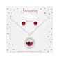 January Birthstone Shaker Necklace & Earrings Set - image 2