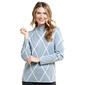 Plus Size Chloe & Jasmine Long Sleeve Diamond Pullover Sweater - image 1