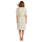 Womens Vivid Aura Short Sleeve Peter Pan Collar A-Line Dress - image 2