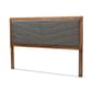Baxton Studio Iden Moder Dark Grey Fabric Queen Size Headboard - image 1