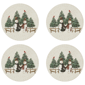 Avanti Avanti Linens Country Snowman Round Placemats - Set of 4 - image 1