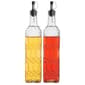 Home Essentials Set of 2 Hexagon Embossed Oil &amp; Vinegar Bottles - image 1