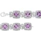 Haus of Brilliance Purple Amethyst & 1/10ctw.. Diamond Bracelet - image 3