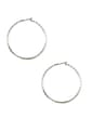 Anne Klein Large Silver-Tone Hoop Earrings - image 1