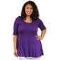 Plus Size 24/7 Comfort Apparel Elbow Sleeve Top - image 10