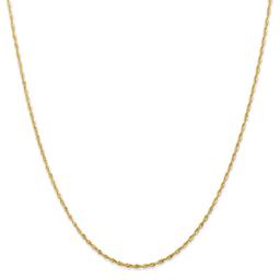 Unisex Gold Classics(tm) 1.5mm. Diamond Cut Light Rope Necklace