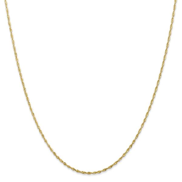 Unisex Gold Classics&#40;tm&#41; 1.5mm. Diamond Cut Light Rope Necklace - image 