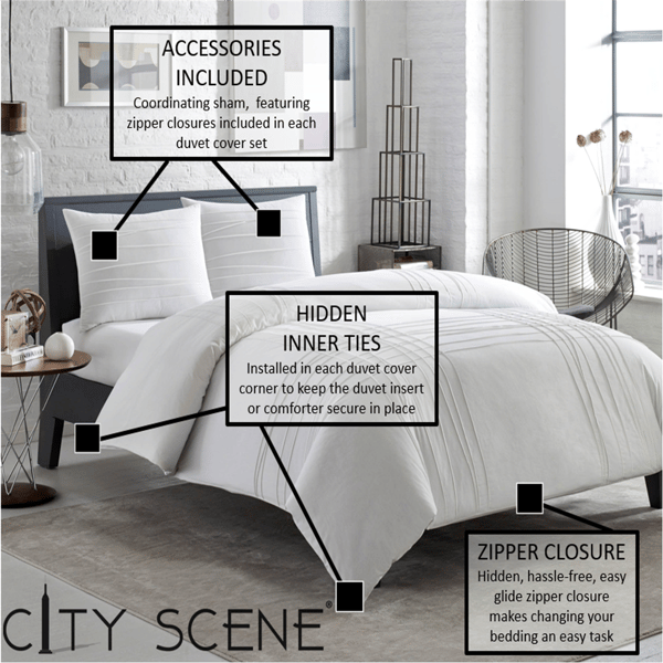 City Scene Ziggy Cotton Reversible Duvet Cover Set